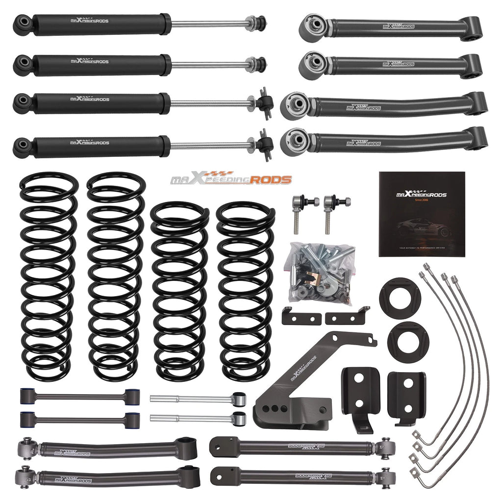 4" Lift Kit with Shocks for Jeep Wrangler JK 4 Door 4WD (2007–2018)