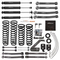 4" Lift Kit with Shocks for Jeep Wrangler JK 4 Door 4WD (2007–2018)