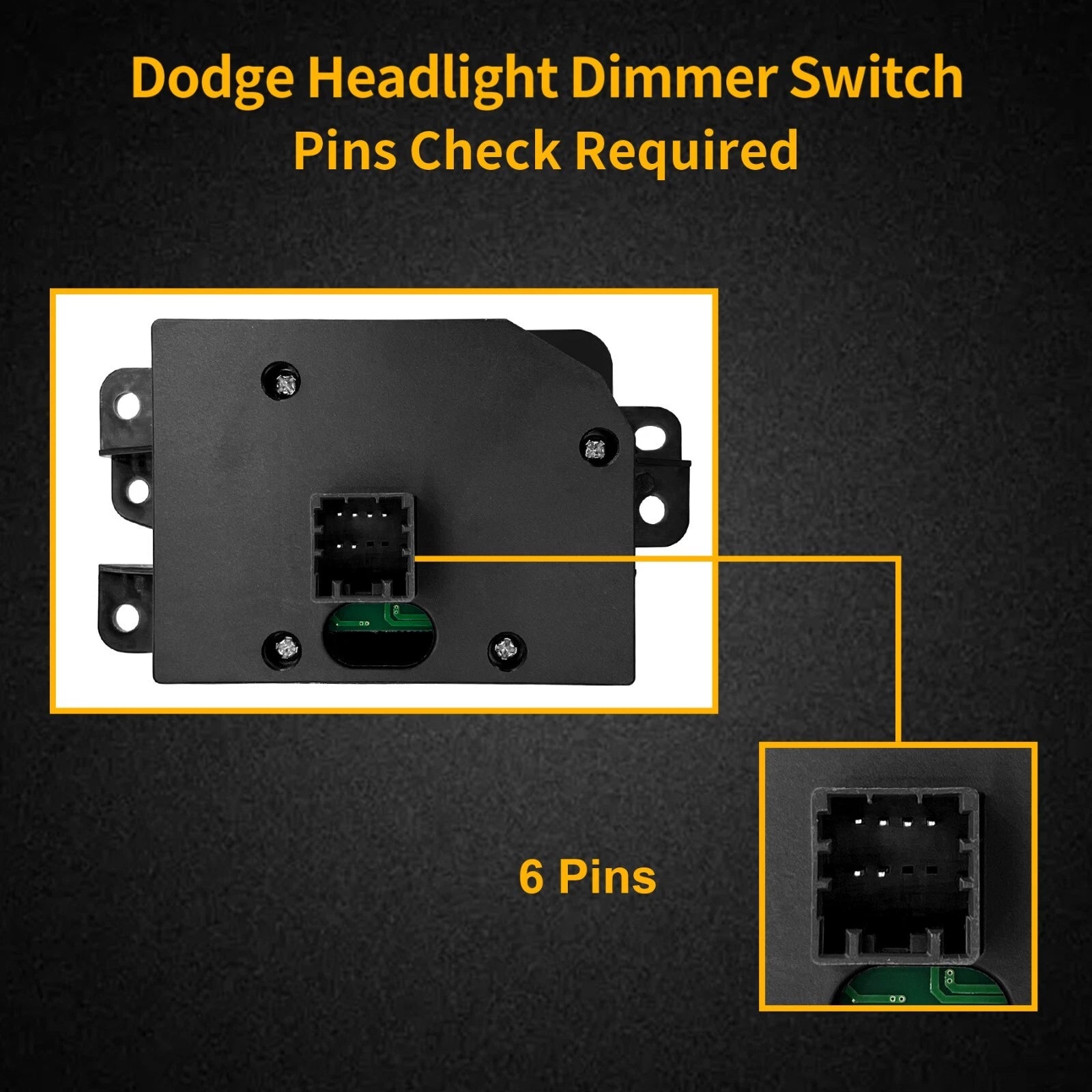 Headlight Headlamp Dimmer Switch for Ram 1500 2500 3500 (w/o Foglamp)