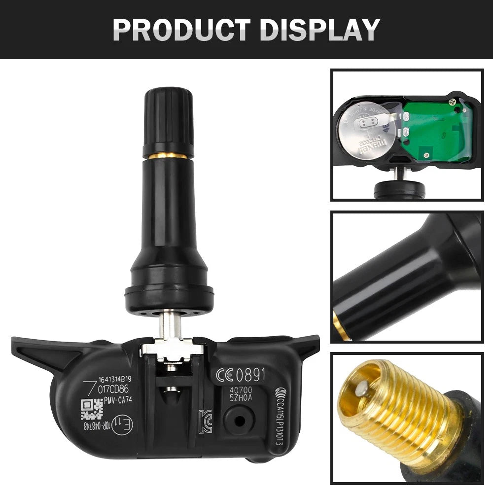 Set of 4 TPMS Tire Air Pressure Sensors for Nissan Versa Kicks (2019–2023) PMV-CA14 40700-5ZH0A