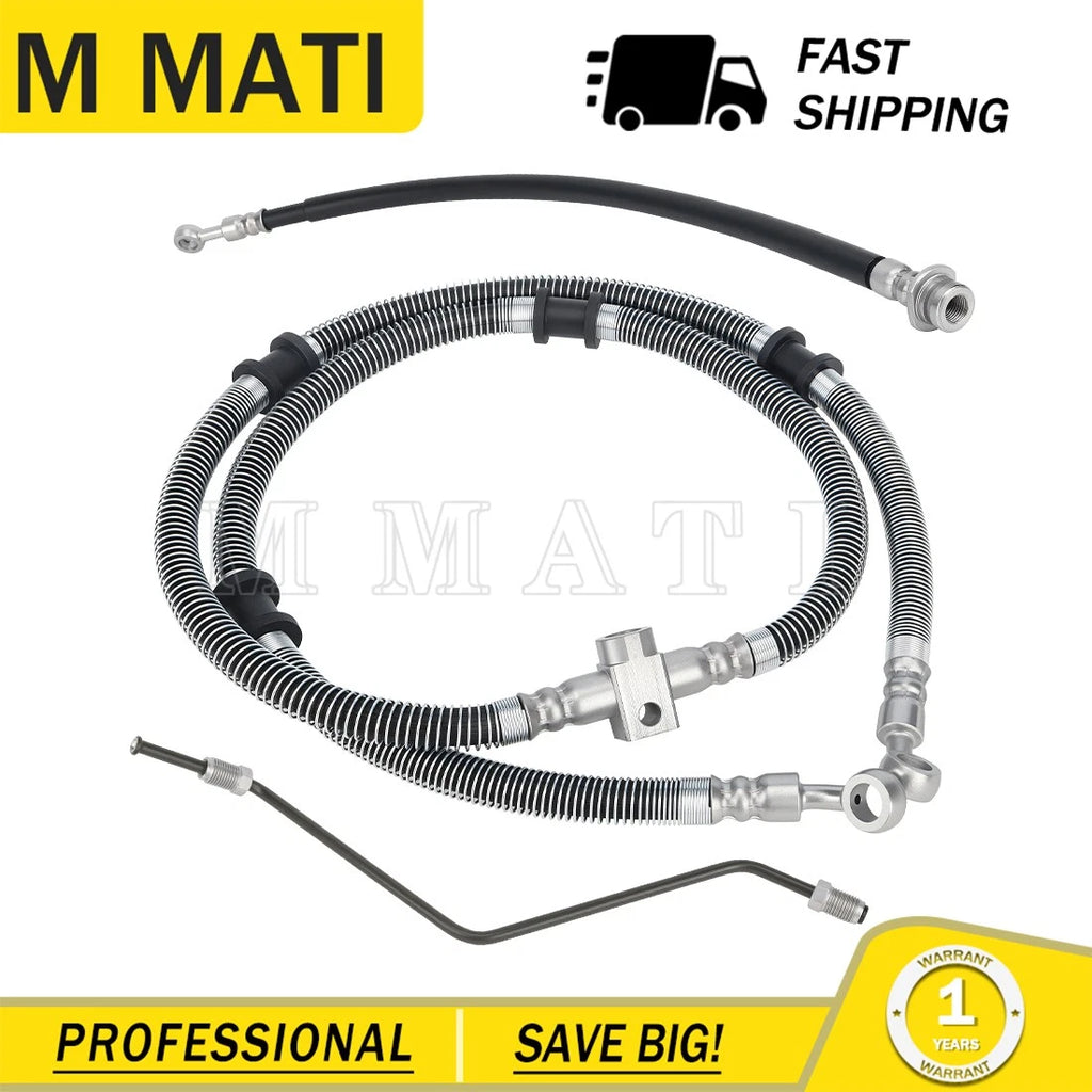 Front Brake Hose Line w/Pipe Kit for Yamaha Bruin 350 YFM350 (2004–2006)