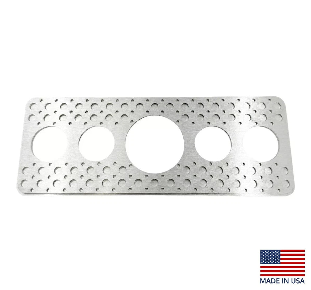 Aluminum Drilled Gauge Panel Cluster Hot Rod Dash for Custom Bomber Dash