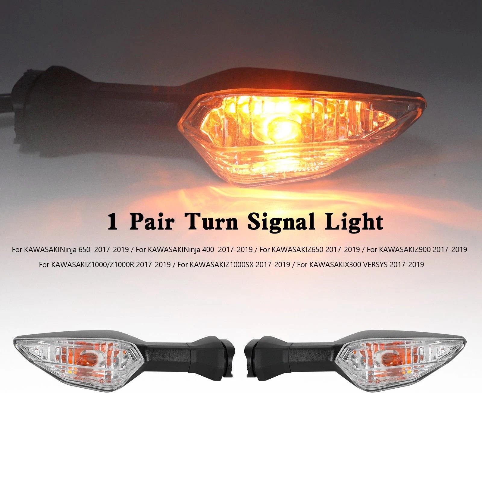 Turn Signal Light Indicator Lamp for Kawasaki Ninja 400, Z650, Z900, Z1000, Z1000SX (2018–2023)