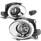 Pair of Clear Lens Fog Lights for Nissan Pathfinder (2013–2016) + Chrome Covers + Switch