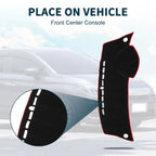 Dashboard Cover Mat for Honda City Grace (2008–2013) Black Red