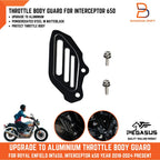 Throttle Body Guard Black Aluminium for Royal Enfield Interceptor 650