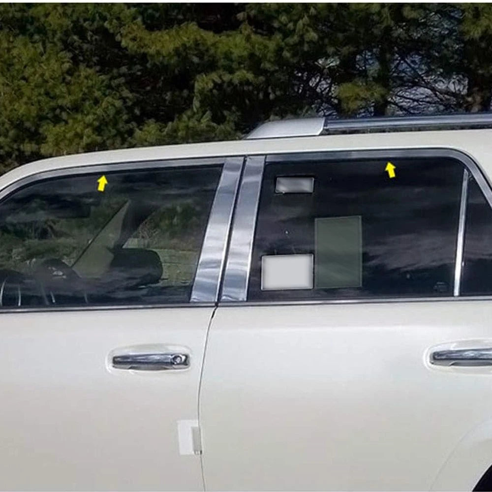 Luxury FX Stainless Window Package 4pc for Toyota 4Runner (2010–2023)