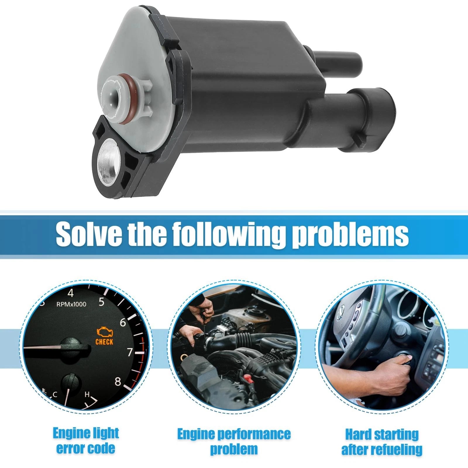 Vapor Canister Purge Valve EVAP Solenoid 12592015 for Chevrolet Buick 