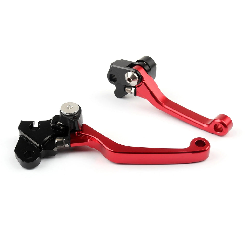 Off Road Pivot Aluminum Brake Clutch Levers for Honda CRF230F (2003–2009) Red