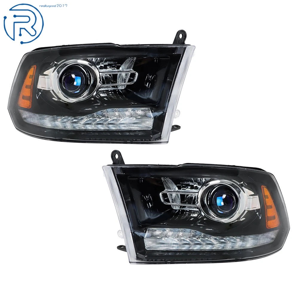 Headlight with LED DRL for Dodge Ram 1500 3500 (2009–2018) Left & Right