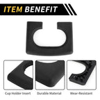 Center Console Cup Holder Pad for Ford F-150 (2004–2014) Black