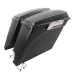 5" Stretched Extended Hard Saddle Bags for Harley Touring FLH (1993–2013)