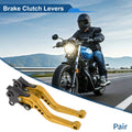 Adjustable Short Brake Clutch Levers for BMW R Nine T (2014–2016) - Gold Tone