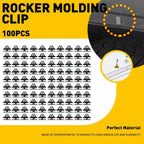Set of 100 Rocker Door Moulding Clips for GM (Various Models)