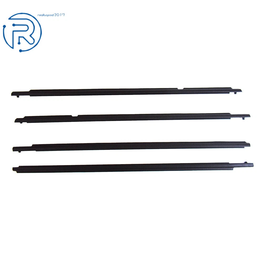 Set of 4 Weatherstrip Window Moulding Trim Seal for Toyota Corolla (2009–2012)