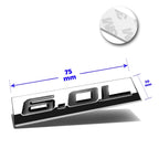 3D Polished Metal "6.0L" Decal Emblem for GMC Chevrolet