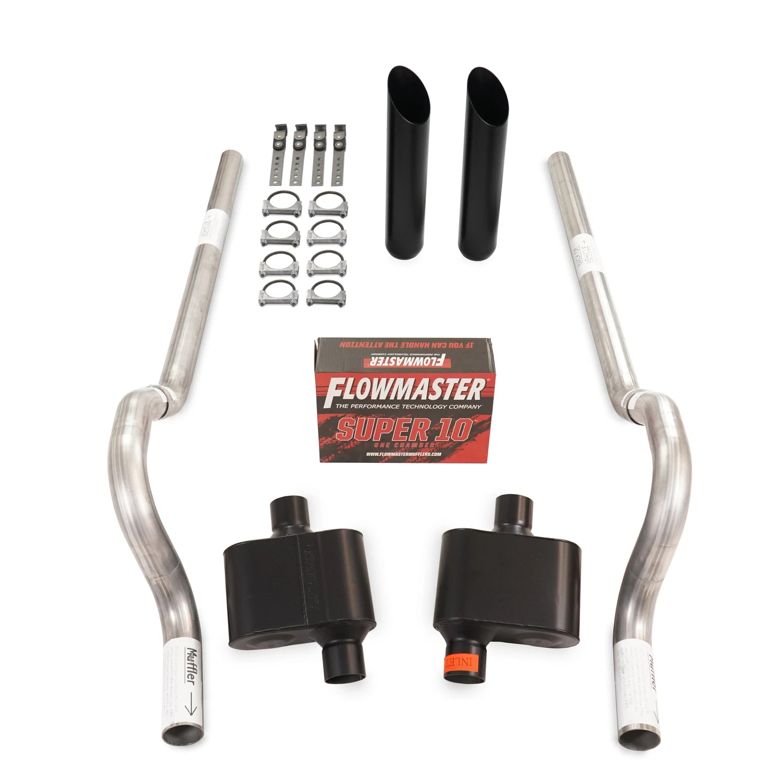 2.5" Dual Exhaust Kit for Mopar B Body (1962–1974) - Flowmaster Super 10 Rear Exit