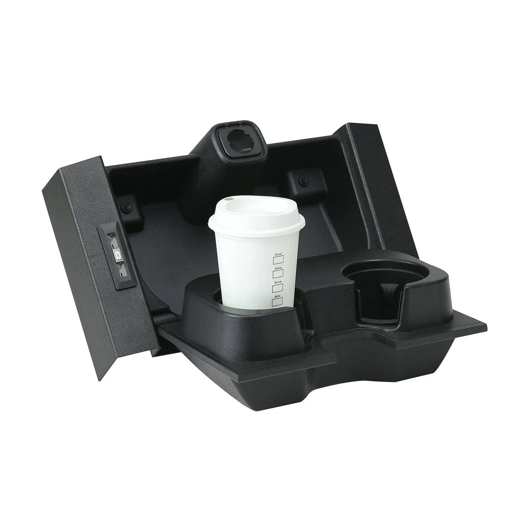 Black Front Center Seat Cup Holder for Ford F-150 (2015–2017)