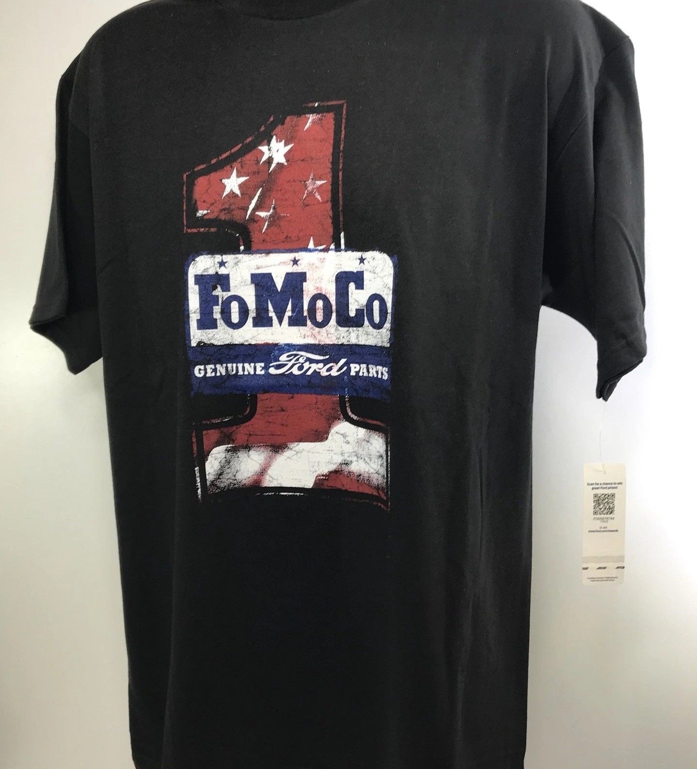 Genuine Ford T-Shirt Black American Flag Logo for Ford Owners (Universal)