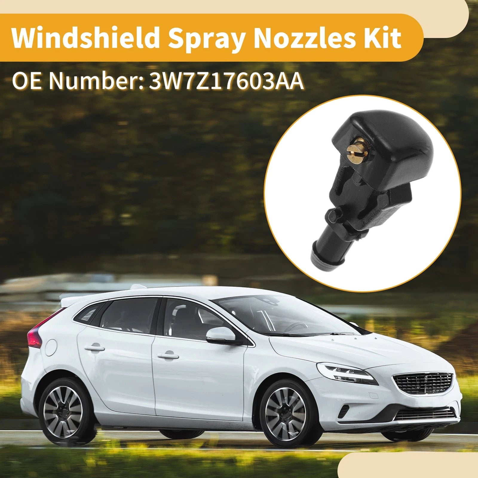 Windshield Washer Nozzle Kit for Ford F150 (2004–2023) No. 3W7Z17603AA