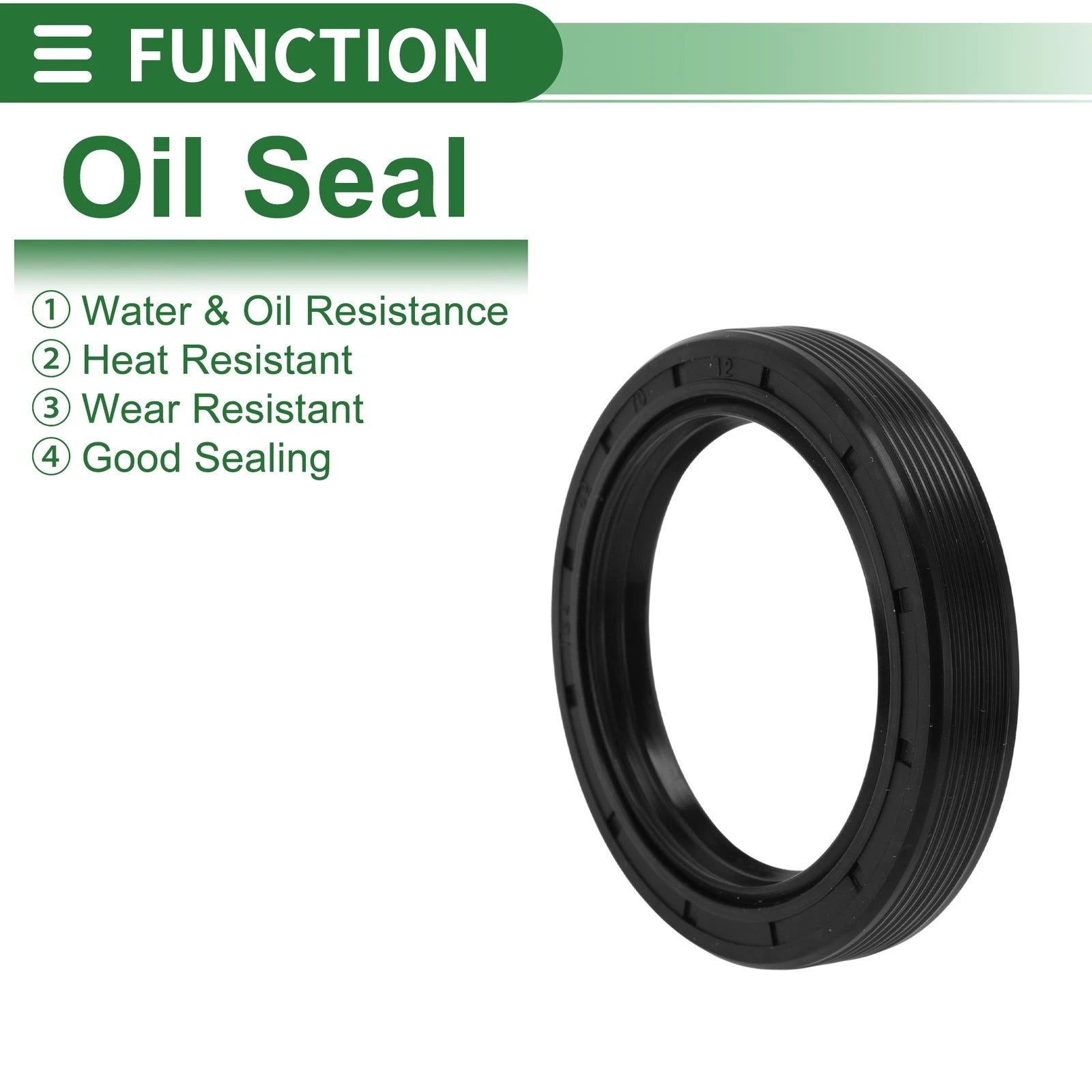 Oil Seal   - NBR Rubber 52x70x12mm