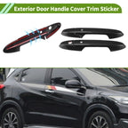 Exterior Door Handle Cover Trim for Honda HR-V (2016–2020) Carbon Fiber Black