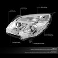 Chrome Clear Side Projector Headlights with Turn Signal for Chevy Equinox (2016–2017)