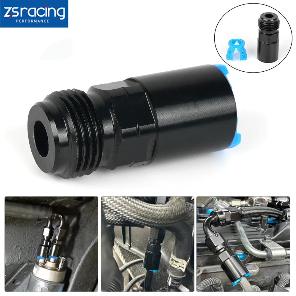 8AN Male to 3/8" Hose Quick Connect Fuel Rail Line Fitting Adapter