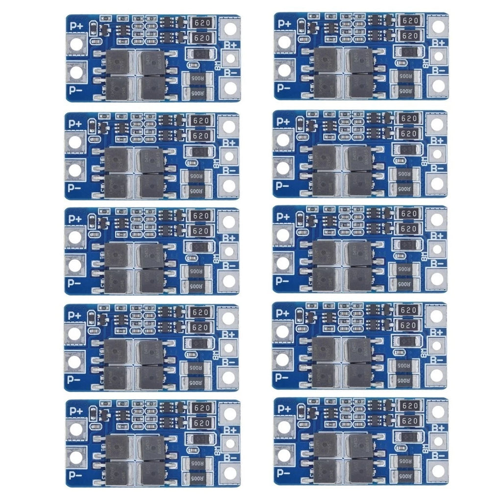 10PCS Protection Board 7.4V 10A with Overcharge Discharge Protection