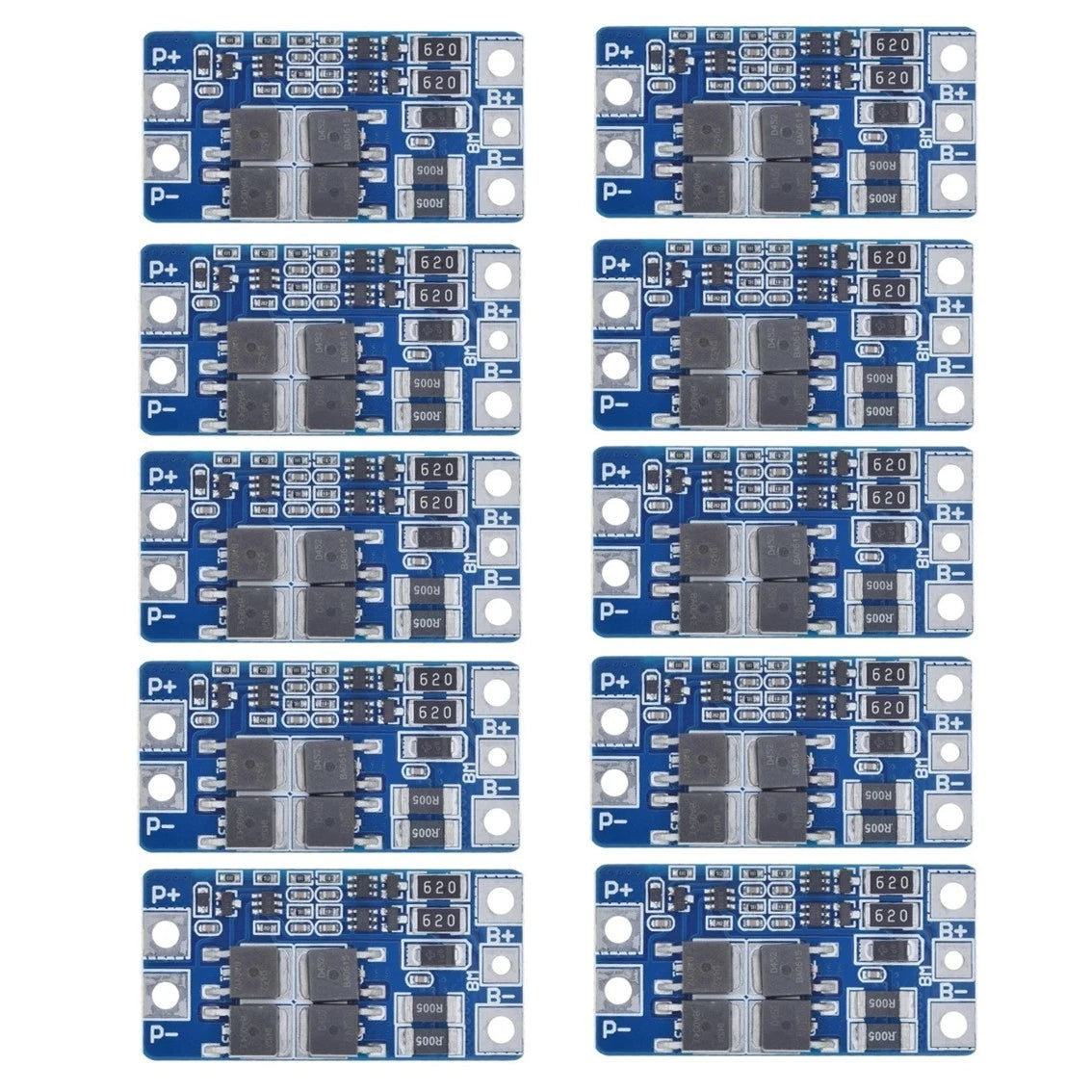10PCS Protection Board 7.4V 10A with Overcharge Discharge Protection