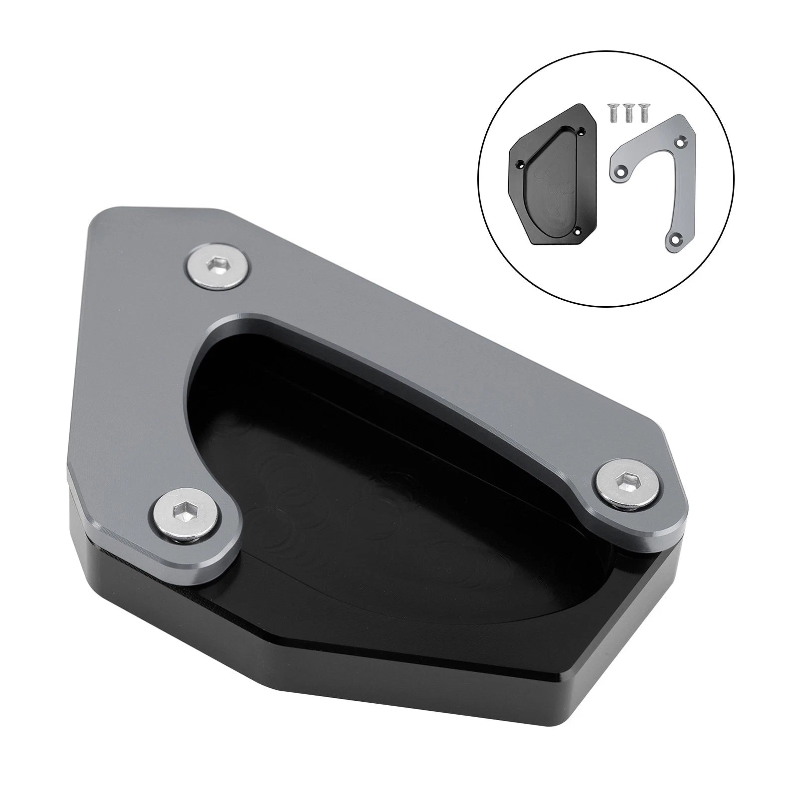 Kickstand Enlarger Plate Pad for Suzuki V-Strom 650 DL650 XT (2011–2024)