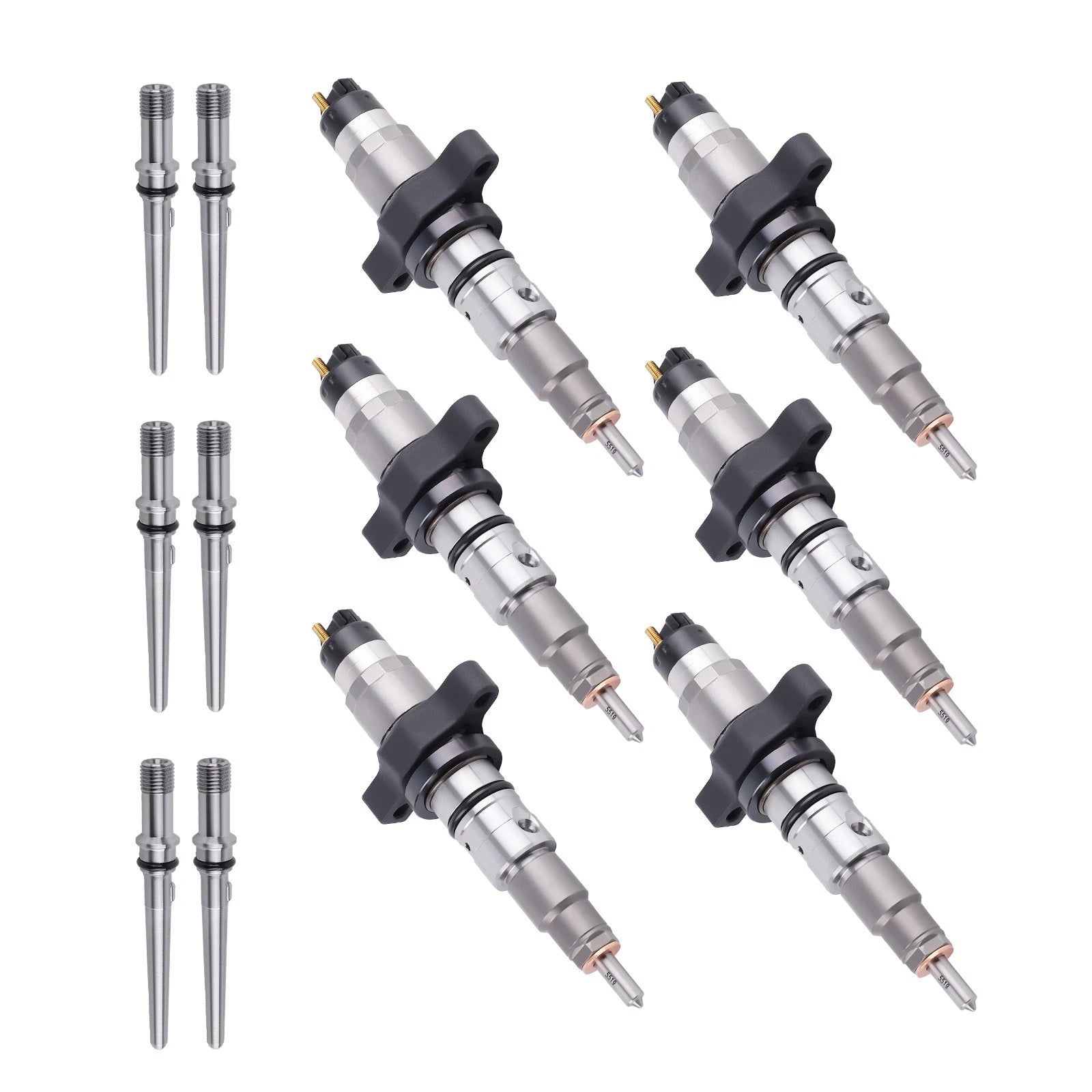 Set of 6 Diesel Fuel Injectors for Dodge Ram 5.9L (2003–2004) 5263318