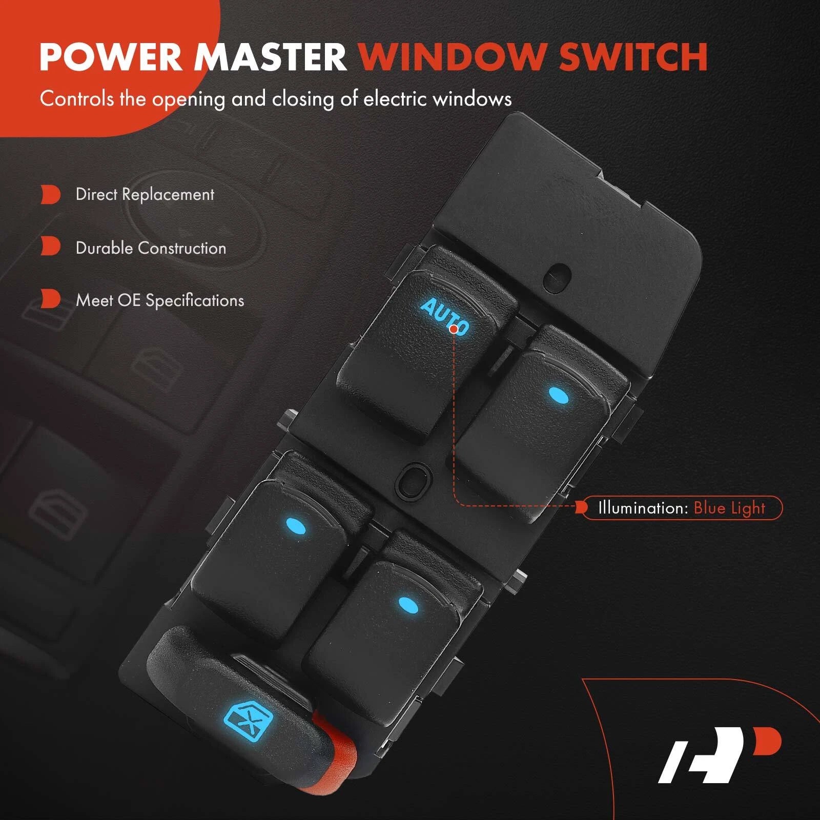 Front Left Power Window Switch for Chevy Malibu (2008-2012)