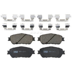 Set of 2 Brake Pads for Toyota Tacoma, Sienna, Solara