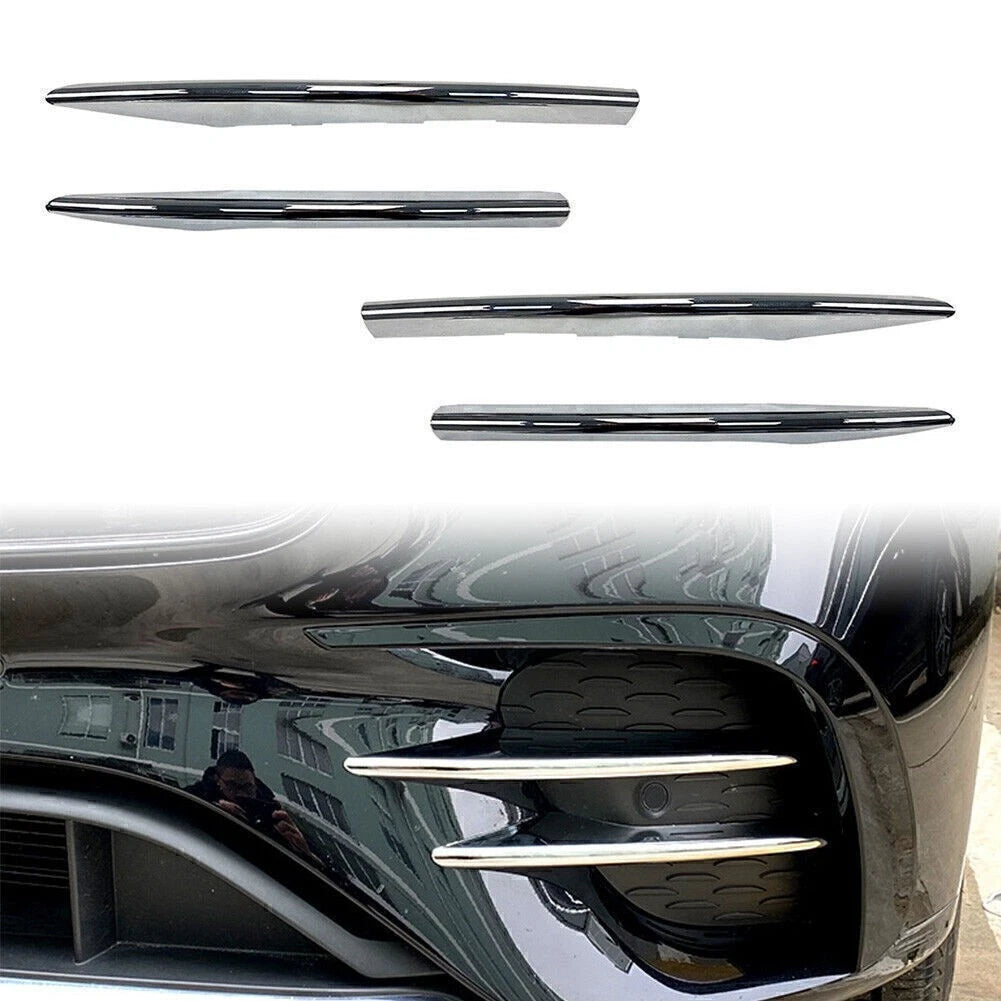 Chrome Front Fog Light Trim Cover for Mercedes Benz E Class W213 (2017–2023)