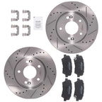 Front Brake Rotors & Ceramic Pads Kit for Hyundai Elantra Coupe (2013–2014) D1543