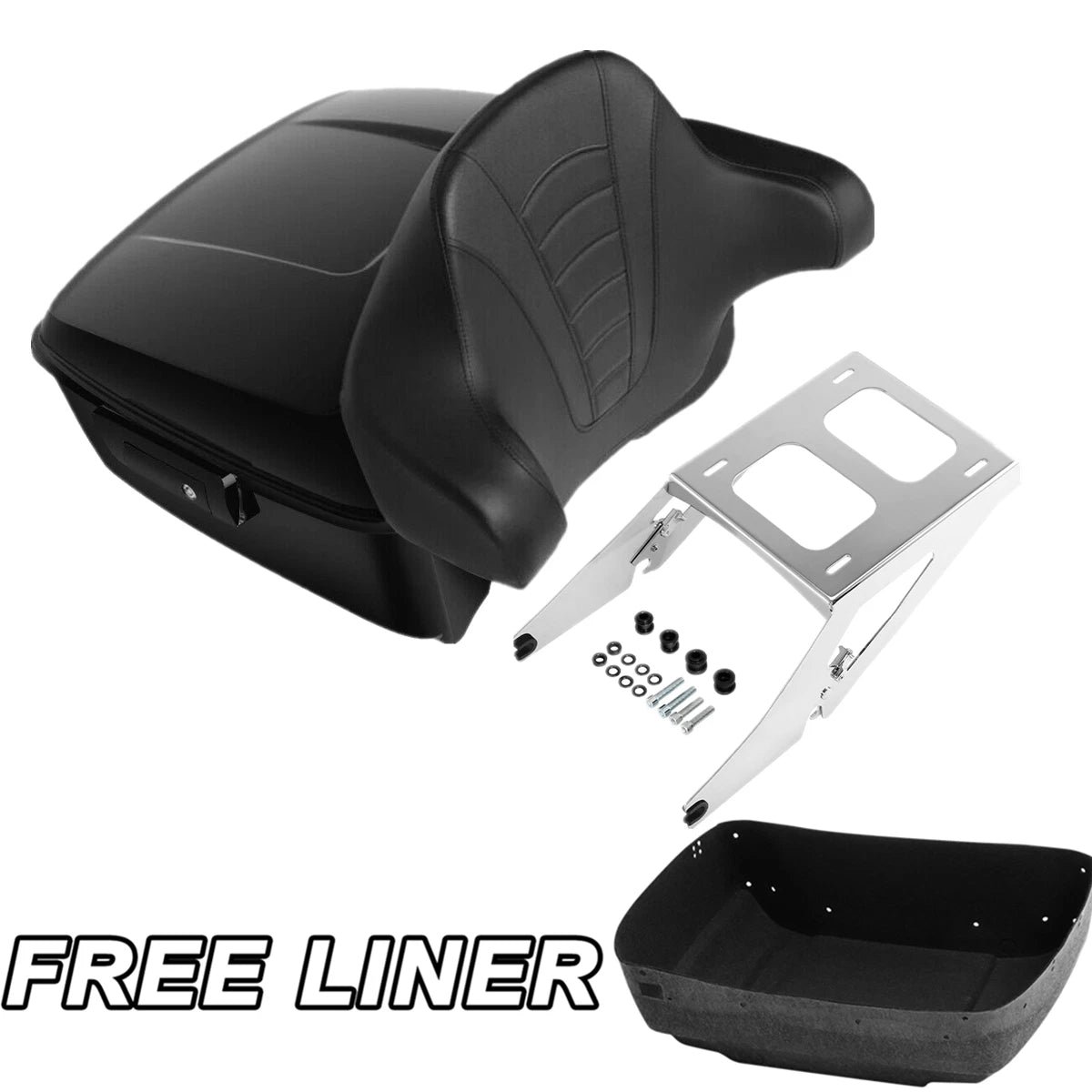 Trunk Backrest Pad Mount Rack for Harley Sport Glide FLSB (2018–2025)