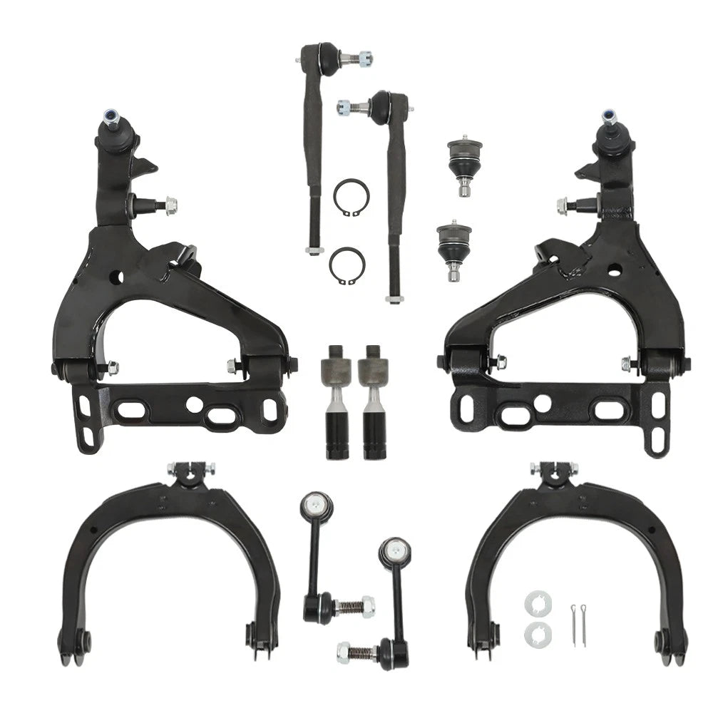 Set of 12 Front Control Arm Suspension Kit for Chevy Trailblazer GMC Envoy (2002–2003)