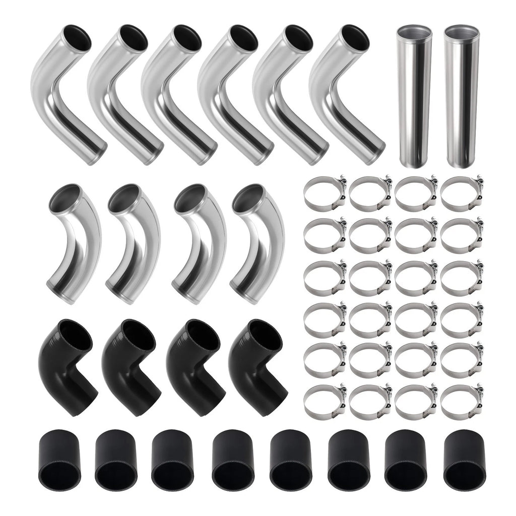 12PCS Intercooler Pipe Piping Kit for Universal 2.5" (Fits )