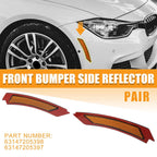 Bumper Reflector 63147205398 for BMW 3 Series E90 E91 LCI (2009–2011) Yellow
