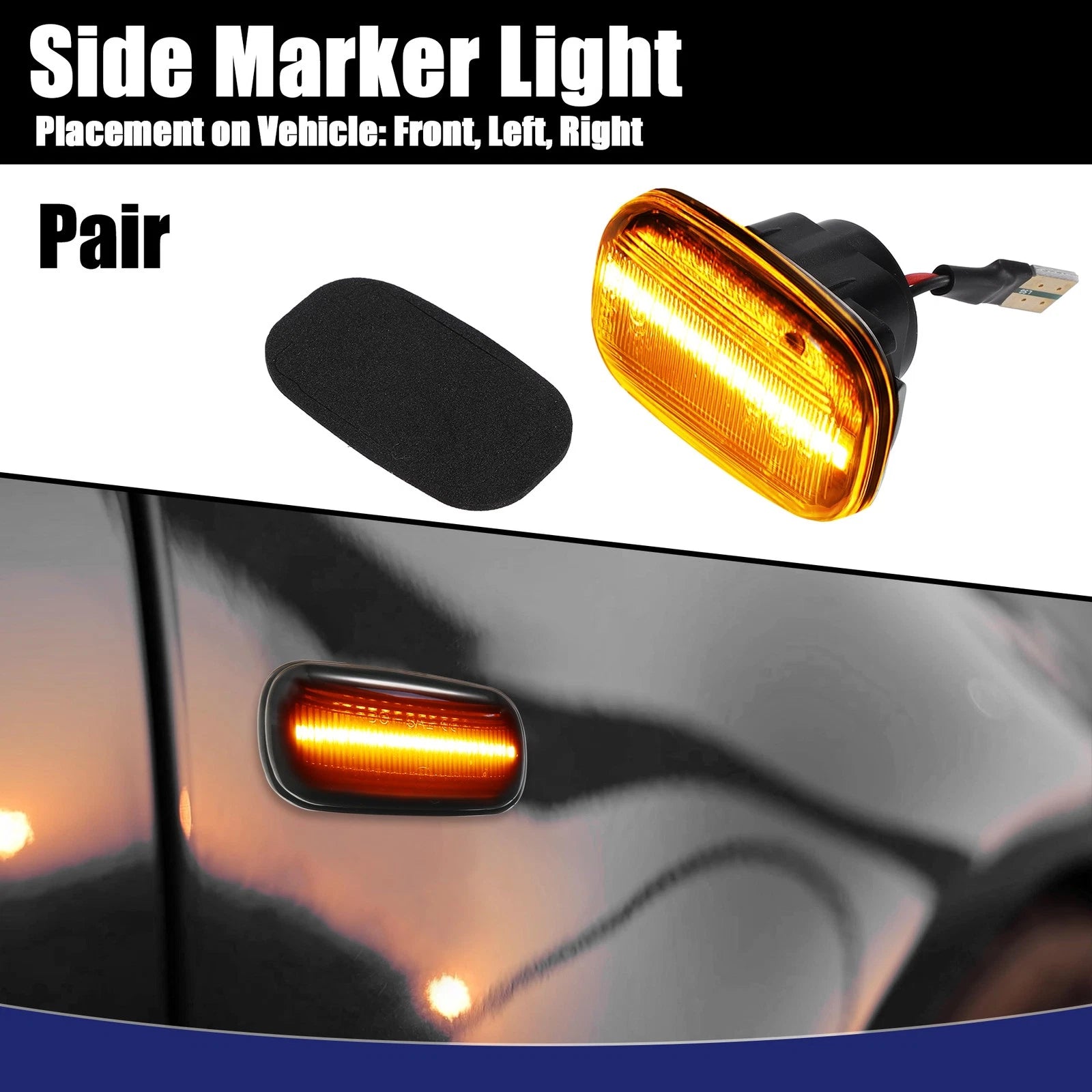 2X Side Marker Turn Signal Light for Toyota Corolla (1992–2007)