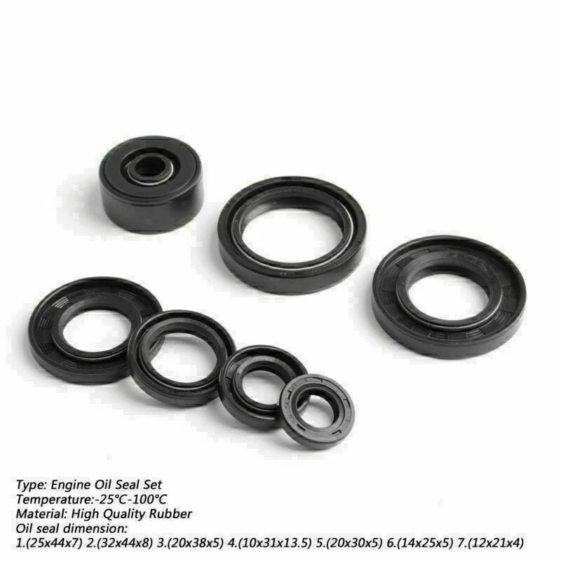 Engine Cylinder Oil Seal Rebuild Kit for Yamaha TZR125 TZR125R (1987–1997)