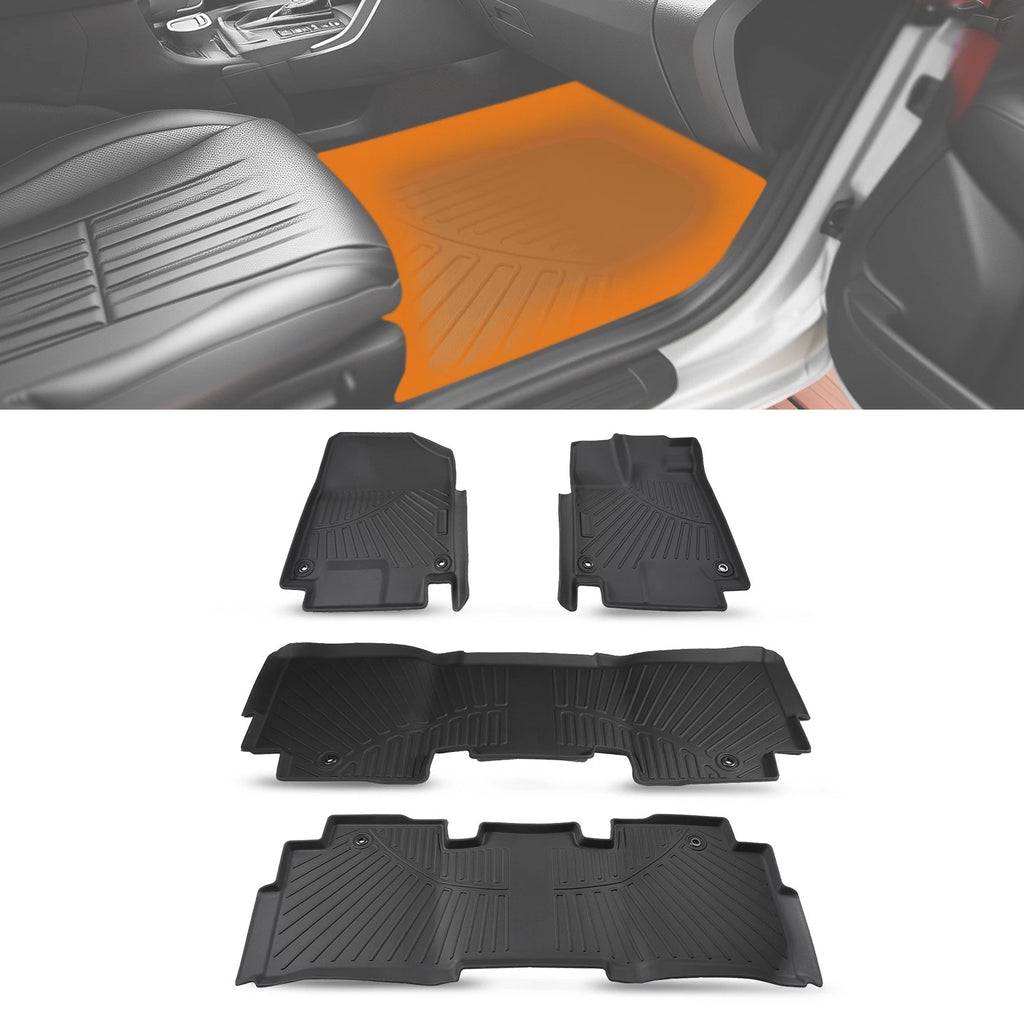 Set of 2 Front & Rear Floor Mats for Honda Odyssey (2018–2025)