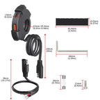 Dual USB Type-C Fast Charger Adapter for Motorcycle (QC 3.0)