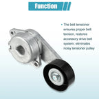 Belt Tensioner Pulley Assembly No. 1L2Z6B209AA for Ford E-150 (2003–2005)