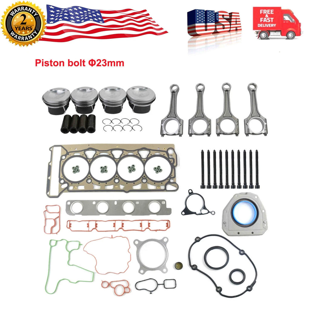 Piston Rods Head Gaskets Kit 23mm for Audi A4 Quattro Q5 VW GTI Jetta (2005–2016)