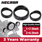 7" Headlight & 4.5" Fog Lamp Visor Trim Ring for Harley Road King (YYYY–YYYY)