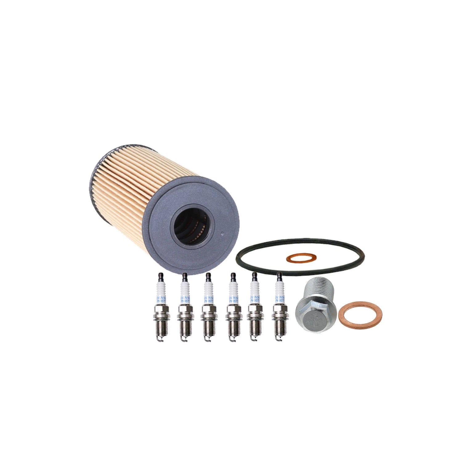 Wix Engine Oil Filter & Denso 6 Platinum Spark Plugs for Mercedes R129 SL320 (1989–2001)