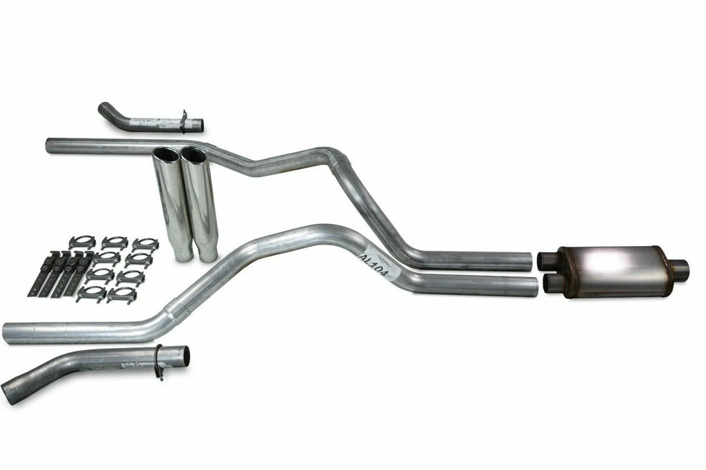 2.5" Dual Exhaust Kit for Ford F150 (2021–2025) Stainless Steel Tips