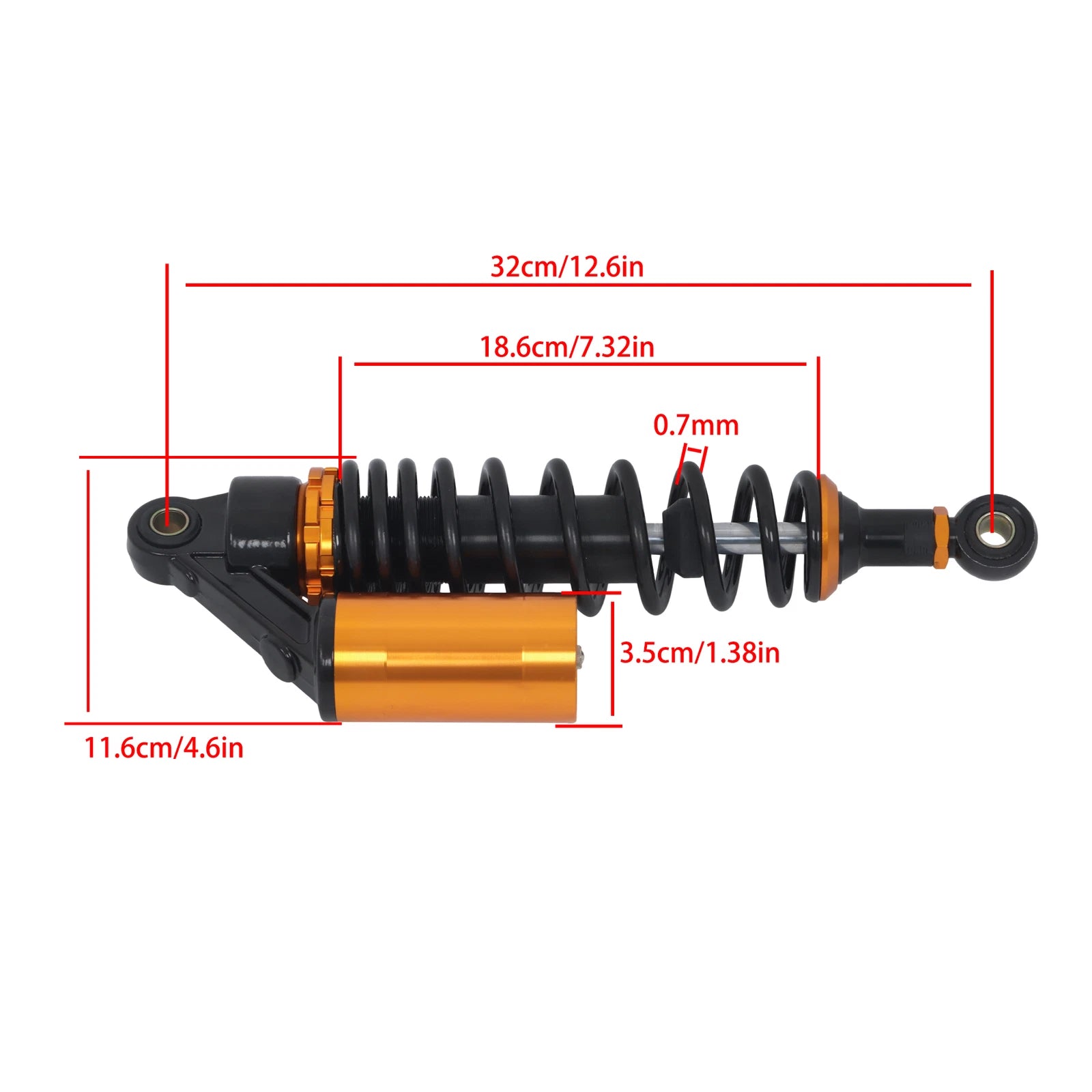 Rear Air Shock Absorber for Honda CB750 CB1300 (Universal)